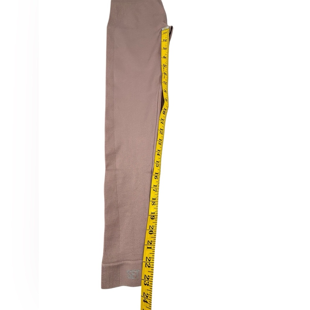Set Active | Madelyn Cline | Seamless Leggings Ribbed‎ High-Rise Ankle | Size S - Picture 9 of 9